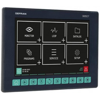 Многофункциональный контроллер GEFRAN 10365 3850T до 16 контуров, сенсорный экран 7 277003