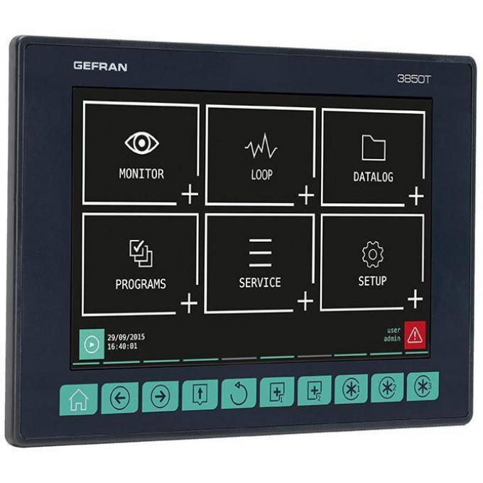 Многофункциональный контроллер GEFRAN 10365 3850T до 16 контуров, сенсорный экран 7 277003